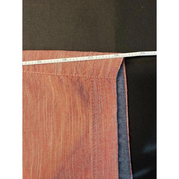 Flag & Anthem Shorts‎ Mens 32 Red Chambray Casual Summer Flat Front Lightweight - Picture 5 of 7